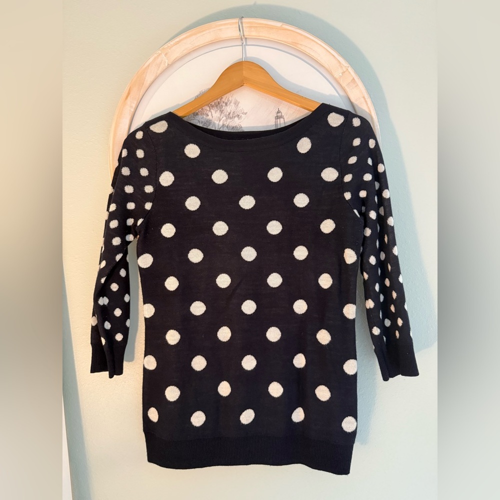 The Limited Black and White Knit Top